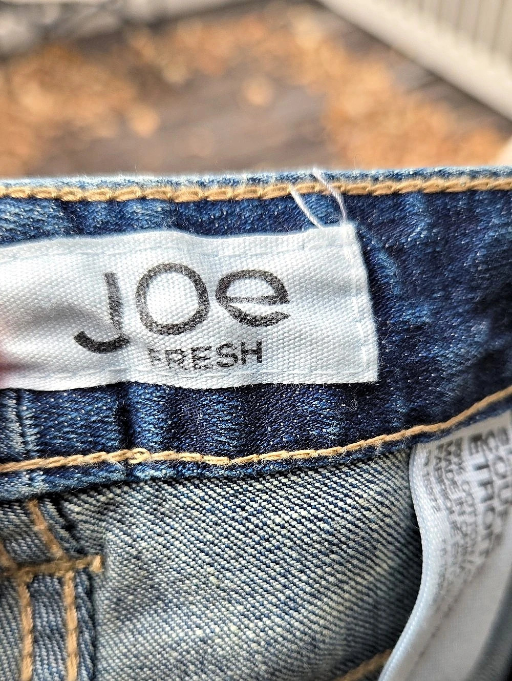 Joe Fresh Slim Coupe Skinny Jeans Blue Waist 2
